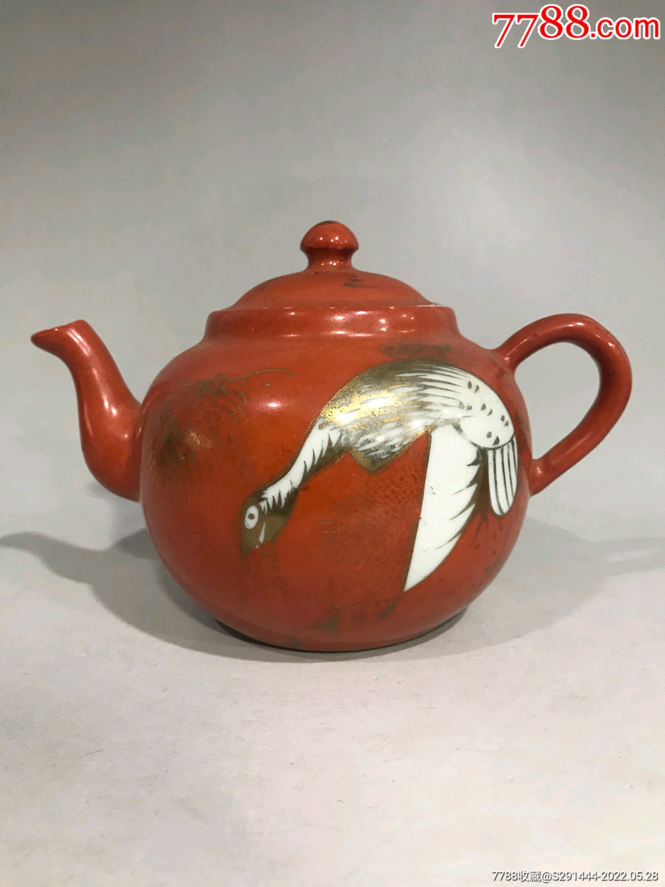 民国珊瑚红壶-价格:1500元-se87359089-红釉瓷-零售-7788收藏__收藏热