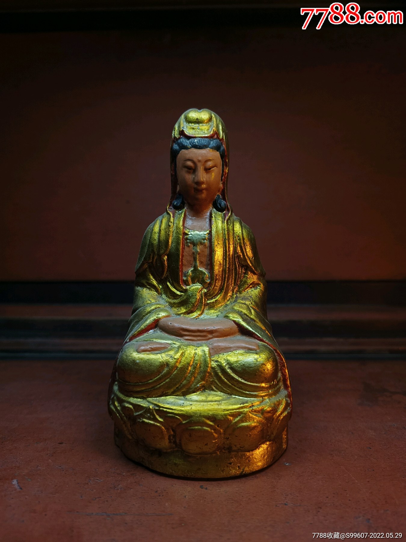 老佛像老泥塑观音菩萨-价格:650元-se87368497-泥人张/泥塑-零售-7788