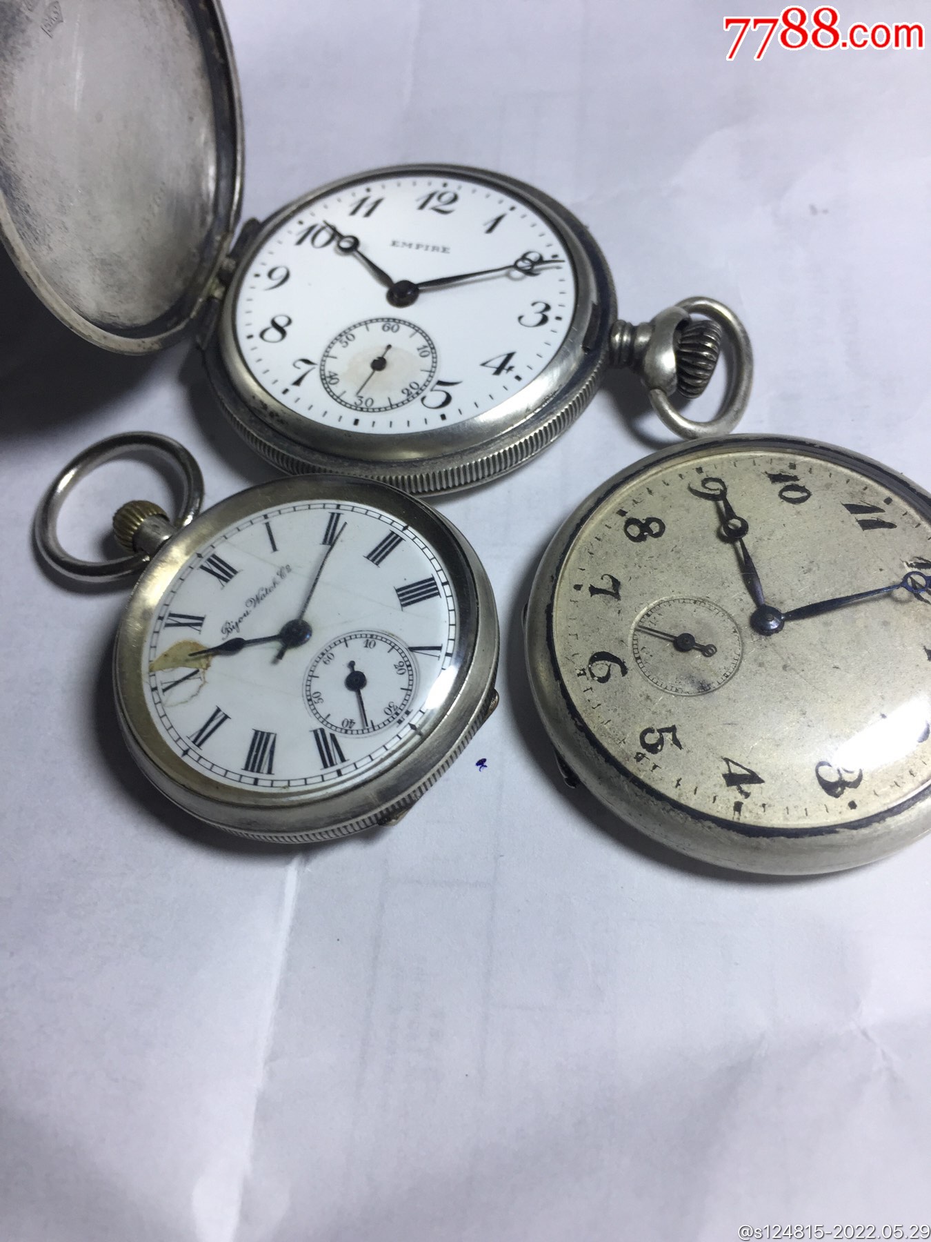 一枪打三块纯银怀表
