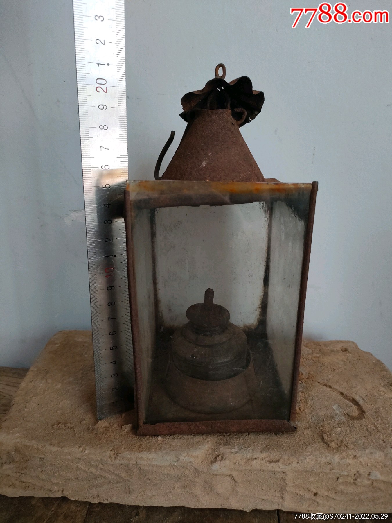 民国荷叶壁灯原装造型古拙包老保真_价格188元_第1张_7788收藏__收藏