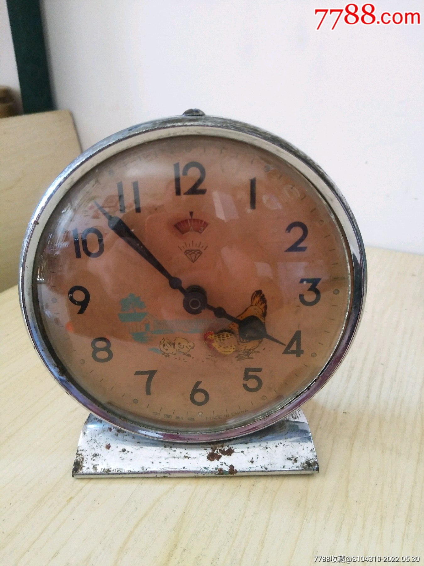 钻石牌小鸡吃米机械闹钟