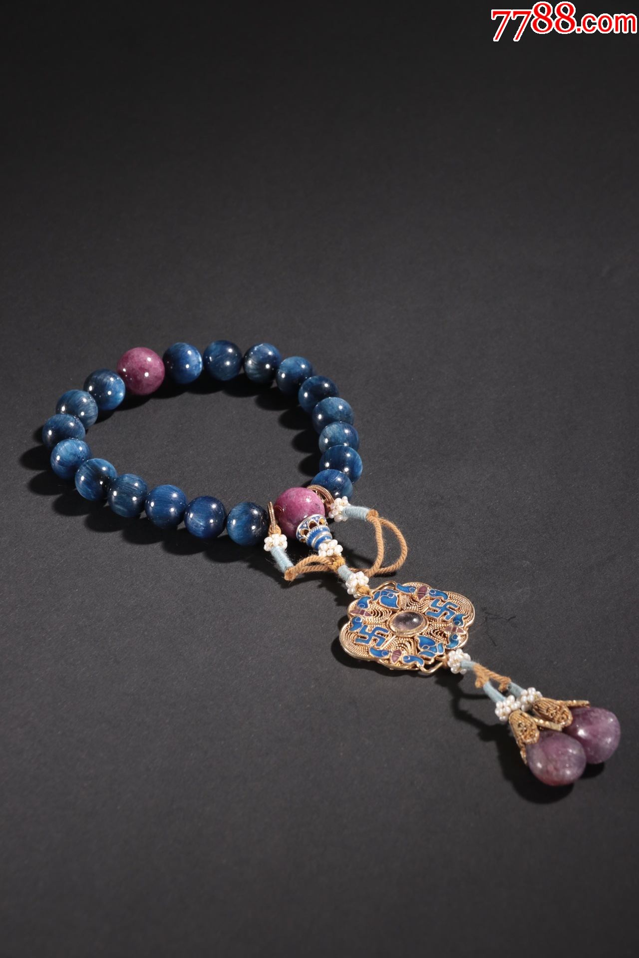 蓝宝石十八子手持._价格3800元_第1张_7788收藏__收藏热线