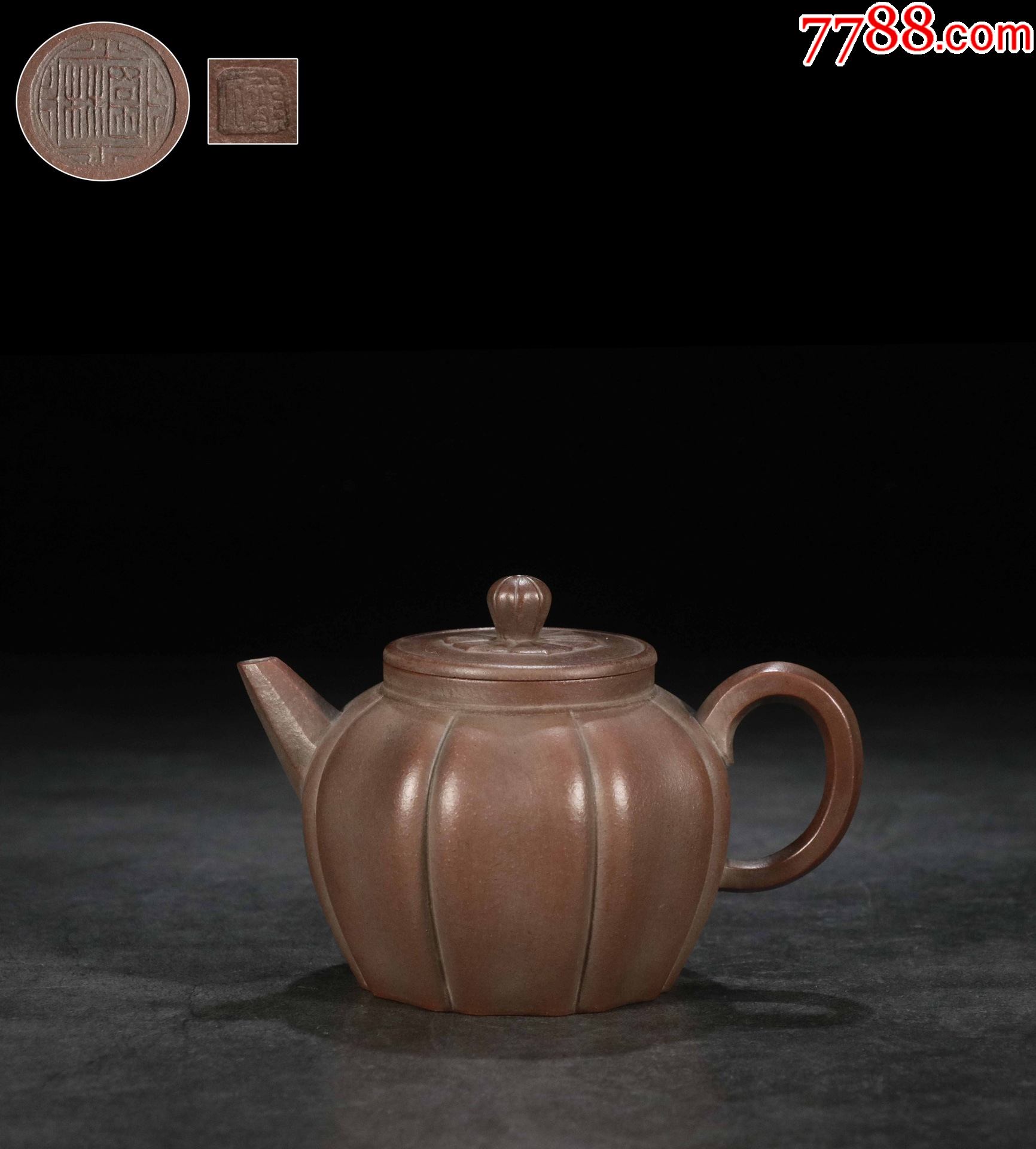 紫砂平盖菱花壶林园