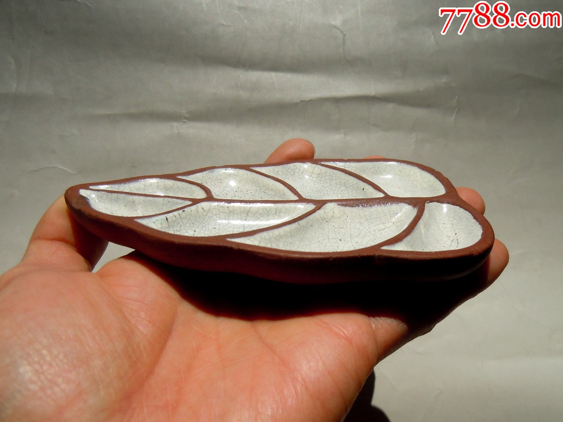 民国紫砂调色盘