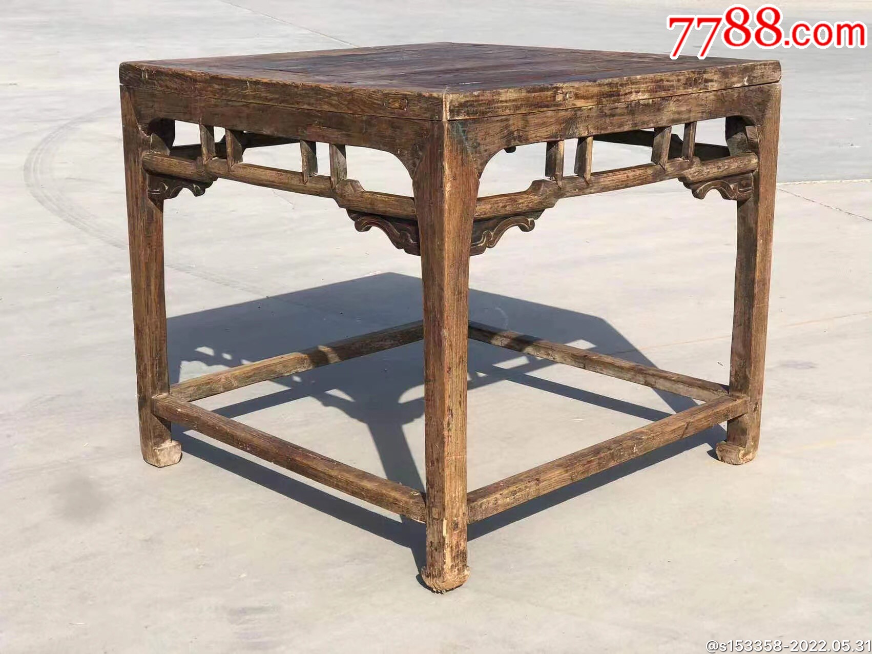 明代榆木八仙桌,_价格3200元_第1张_7788收藏__收藏热线