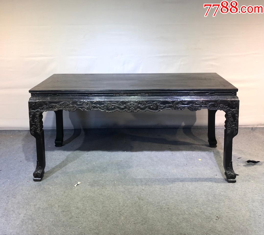 紫檀条案满金星牛毛纹清晰-价格:12000元-se87417779-其他木艺家具