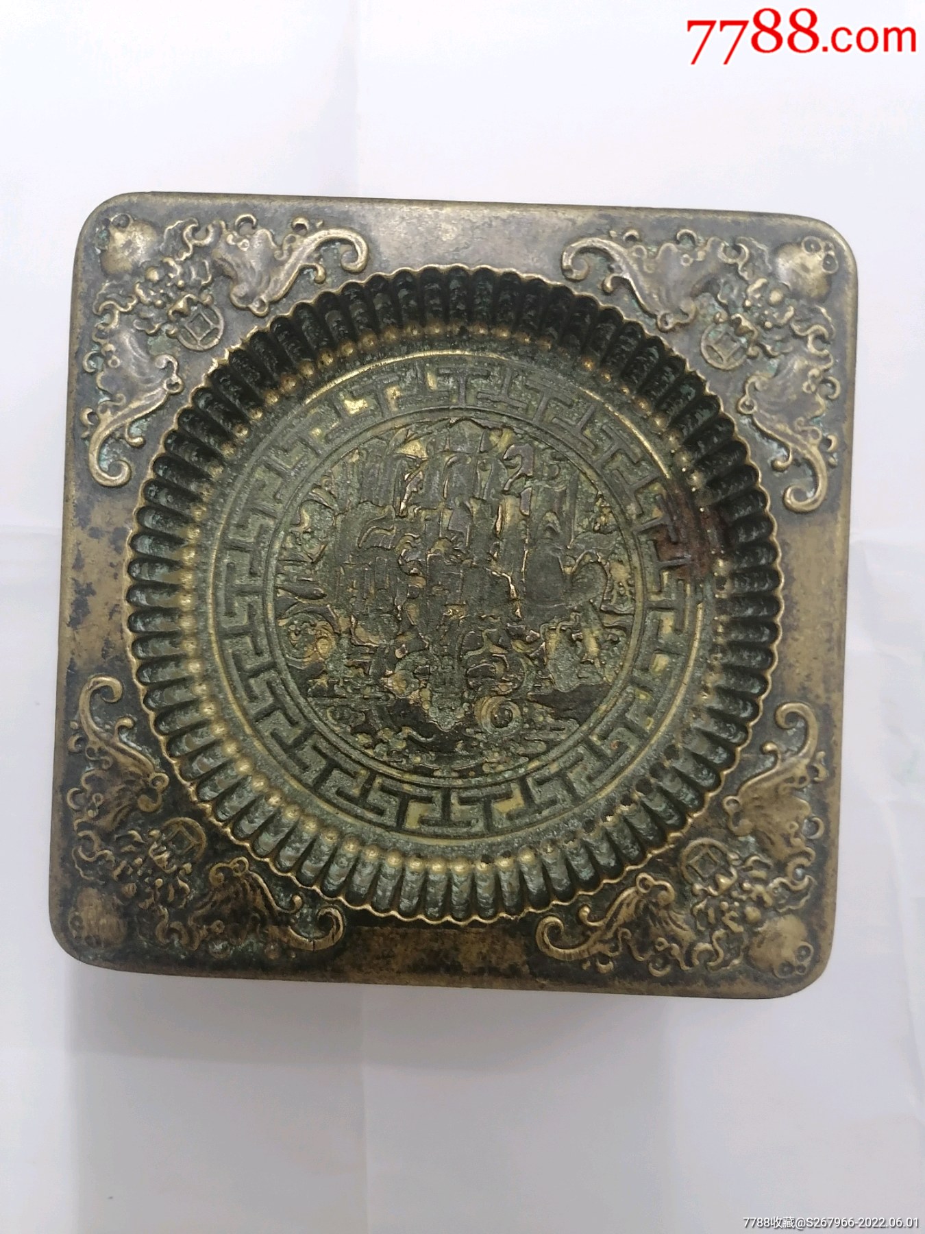 大清乾隆李裕元制月饼铜模