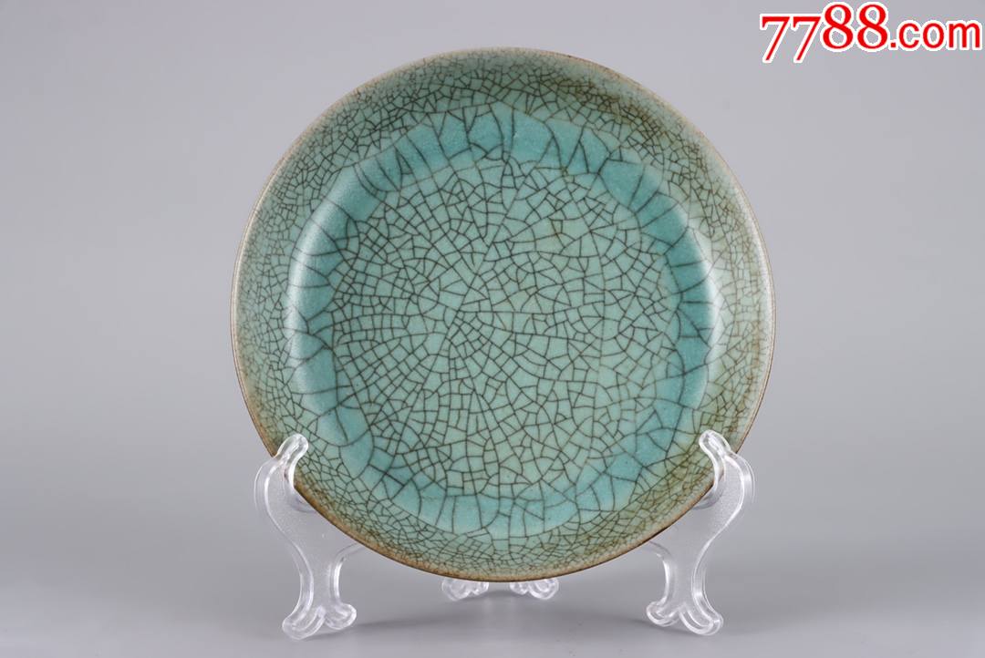 旧藏北宋汝窑天青釉折腰盘waa21s22f_价格6600元_第1张_7788收藏