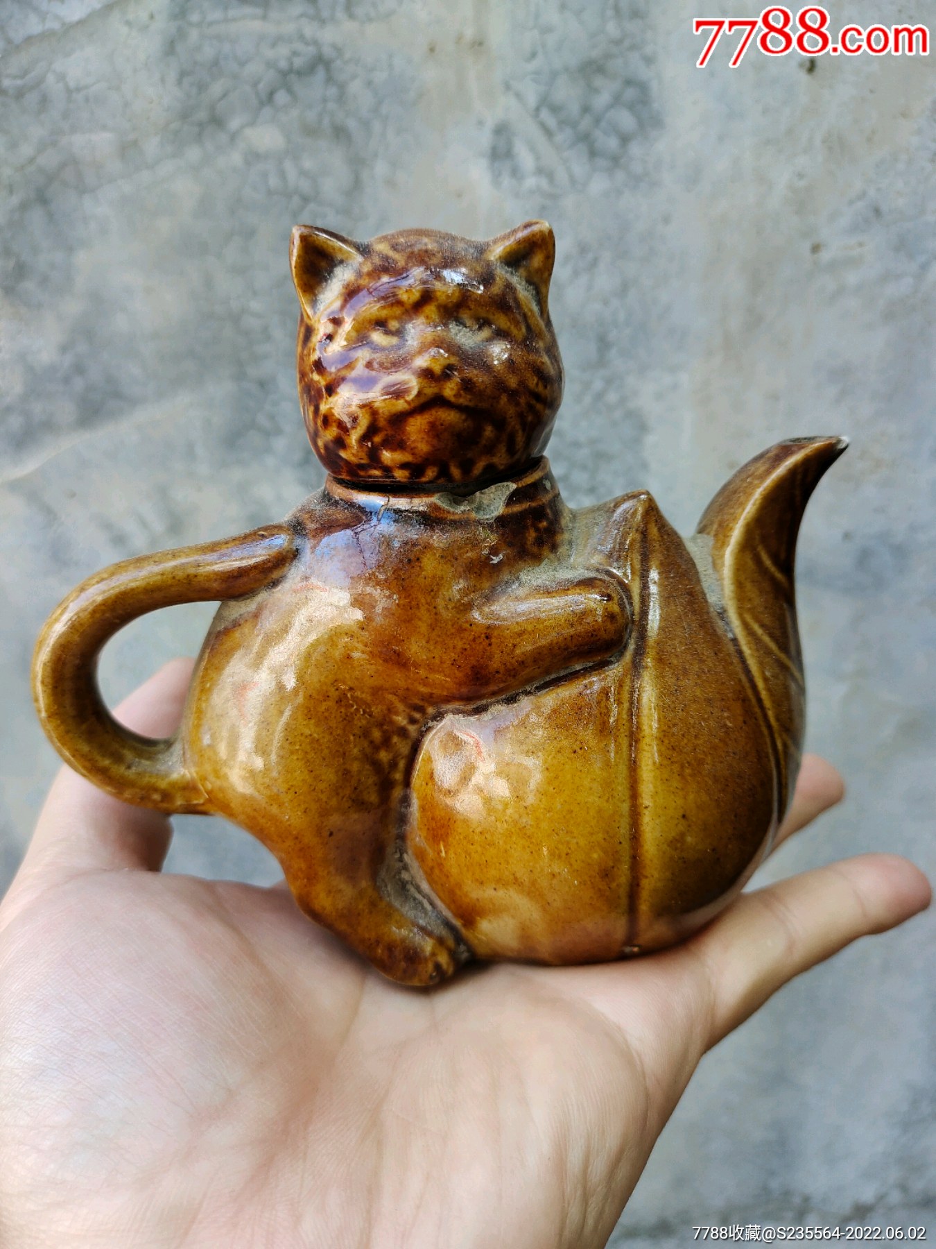 民国或解放后小瓷壶,酒壶,猫壶,老瓷器,酒具