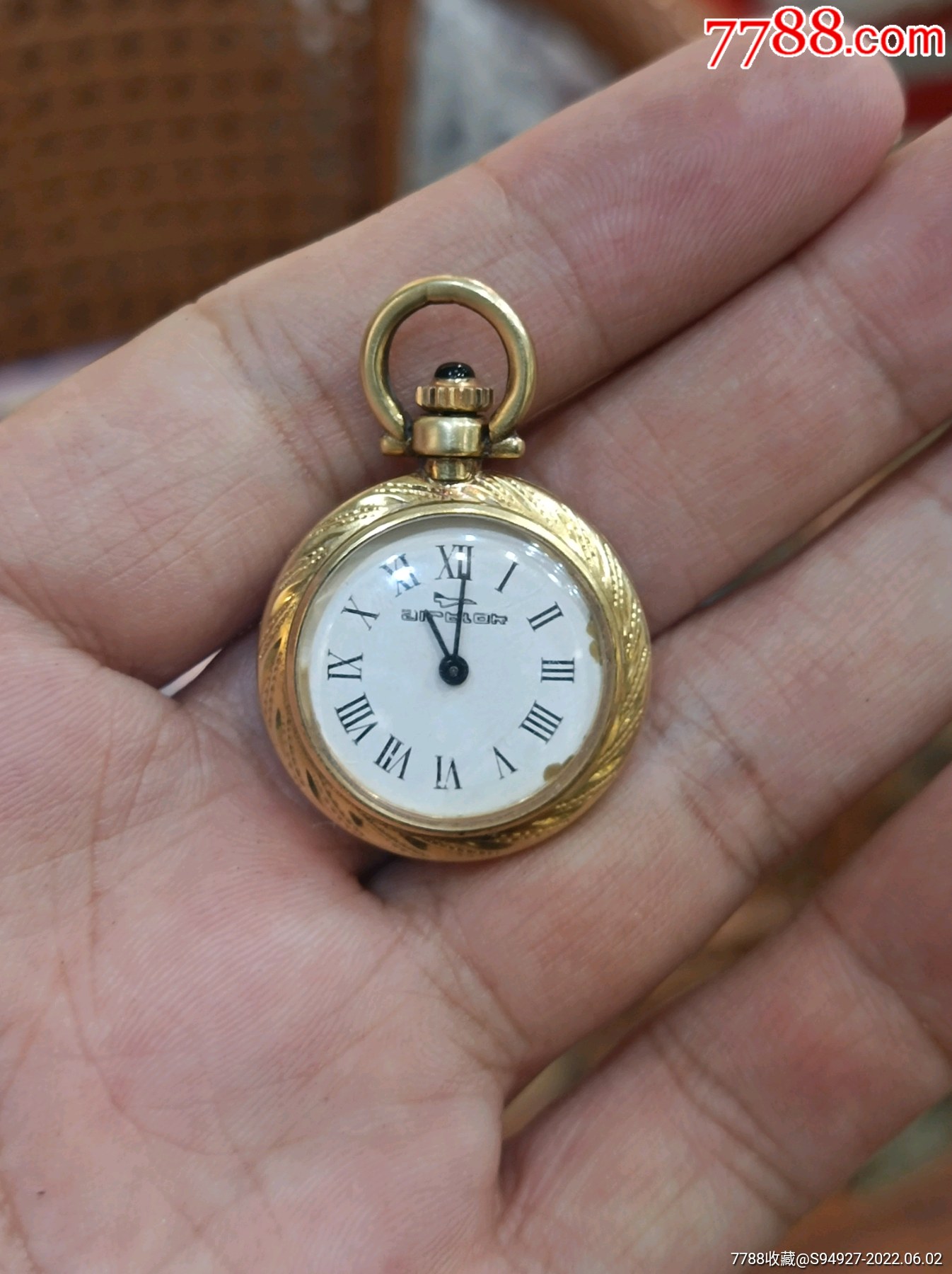 14k实金小怀表