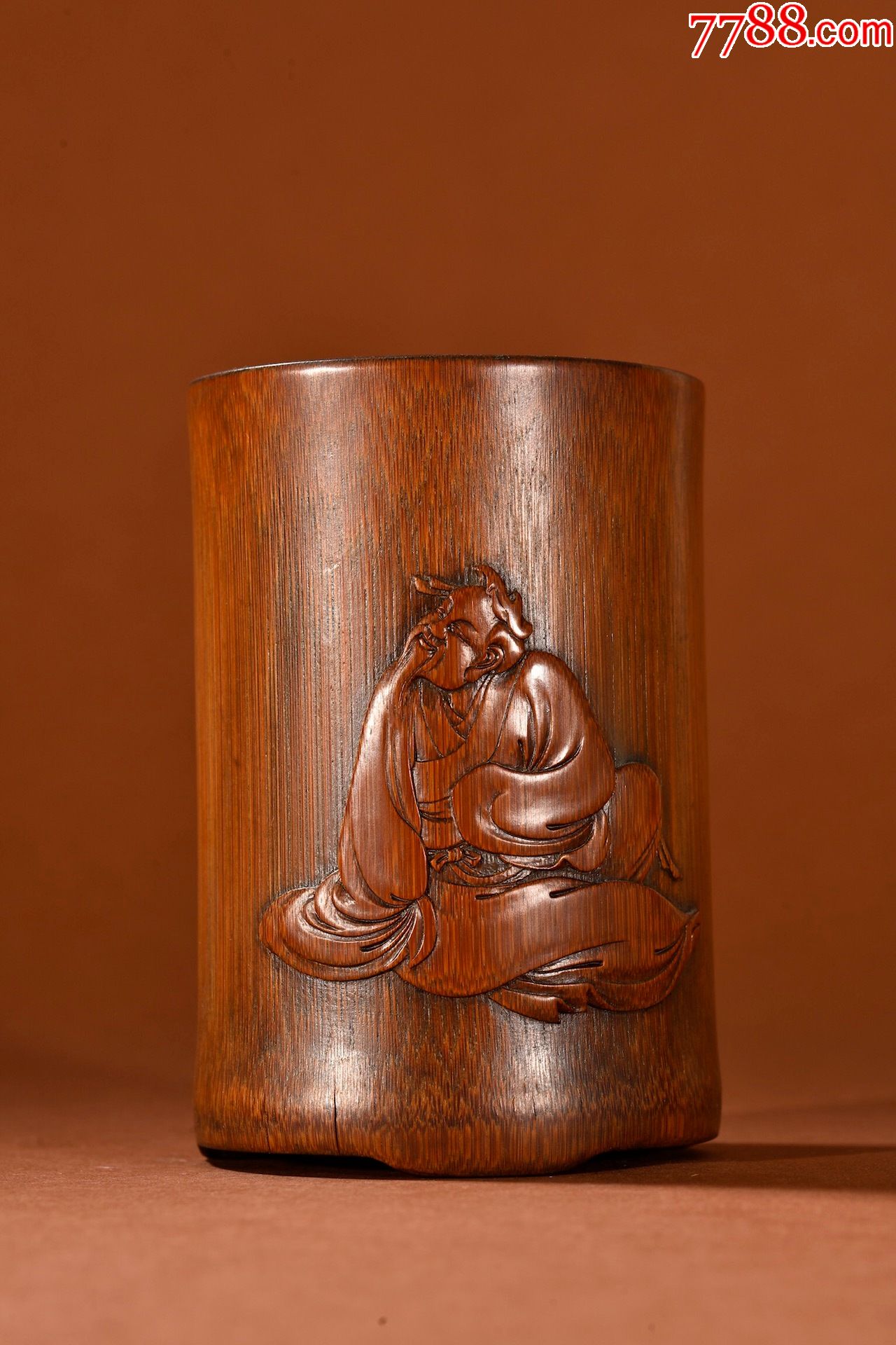 老竹雕人物故事文房笔筒_价格8400元_第1张_7788商城__七七八八商品