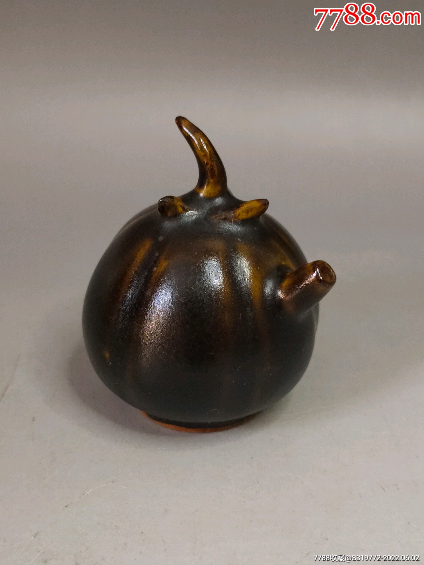 黑釉瓷水滴_黑瓷/天目瓷_图片价格_收藏回收_7788粮票收藏