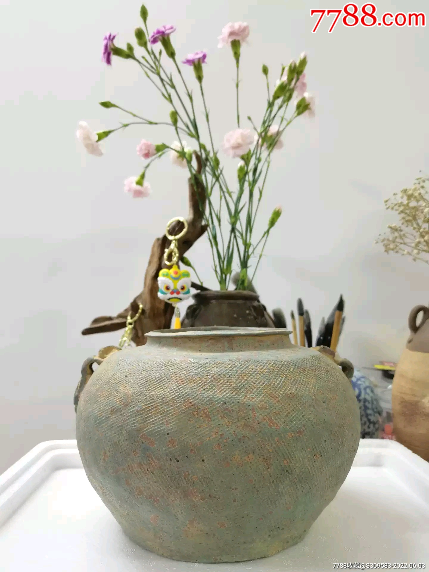 周印纹双耳硬陶罐,一眼三千年_价格3880元_第1张_7788收藏__收藏热线