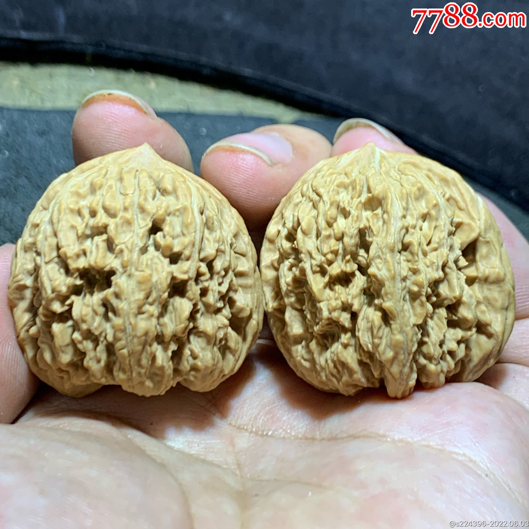 精美小众137狮子头文玩核桃一对-价格:75元-se87463462-文玩核桃-零售