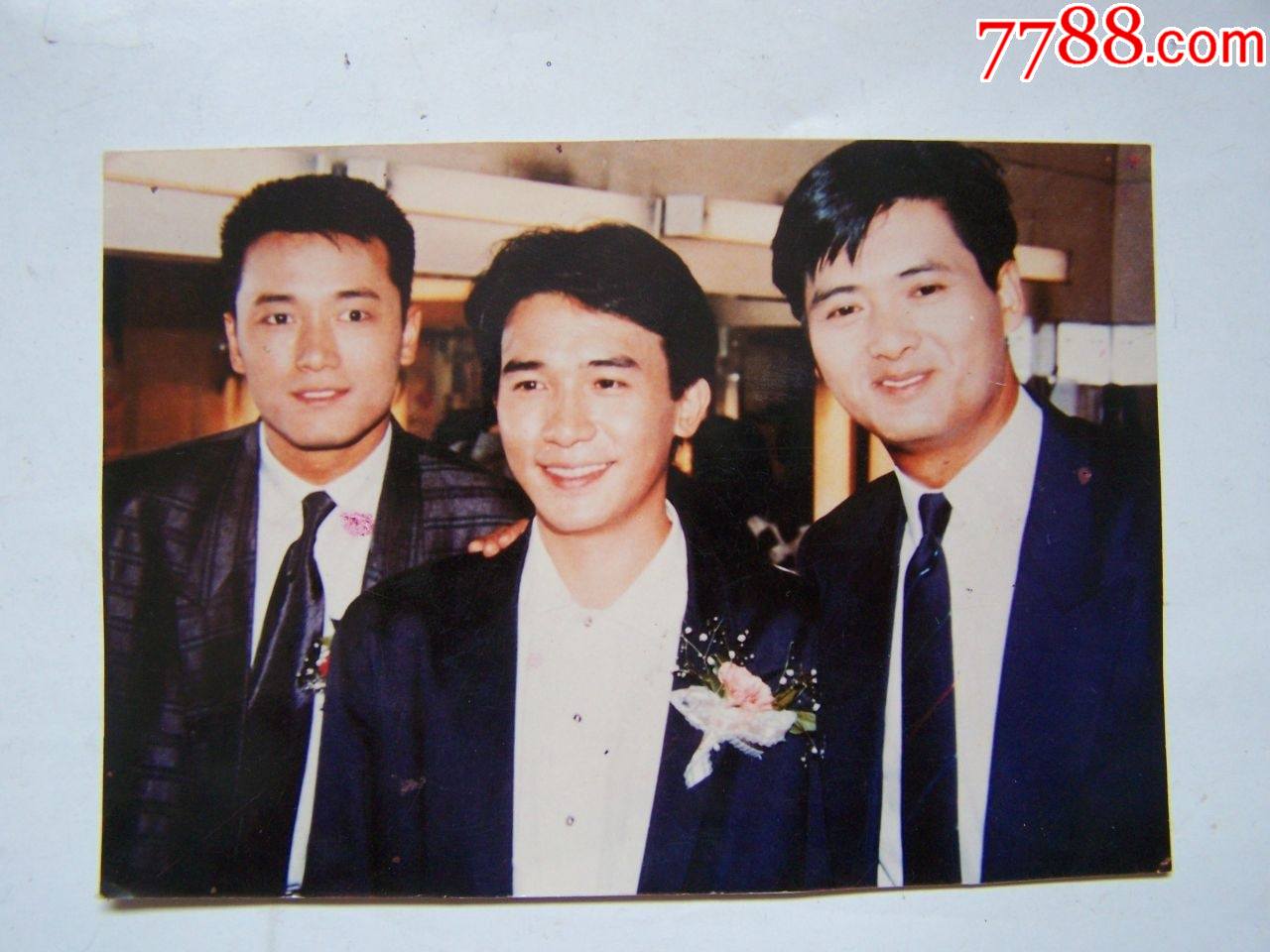 苗侨伟,梁朝伟,周润发,合影,很少见,点图可放大_明星照片/写真_第1张