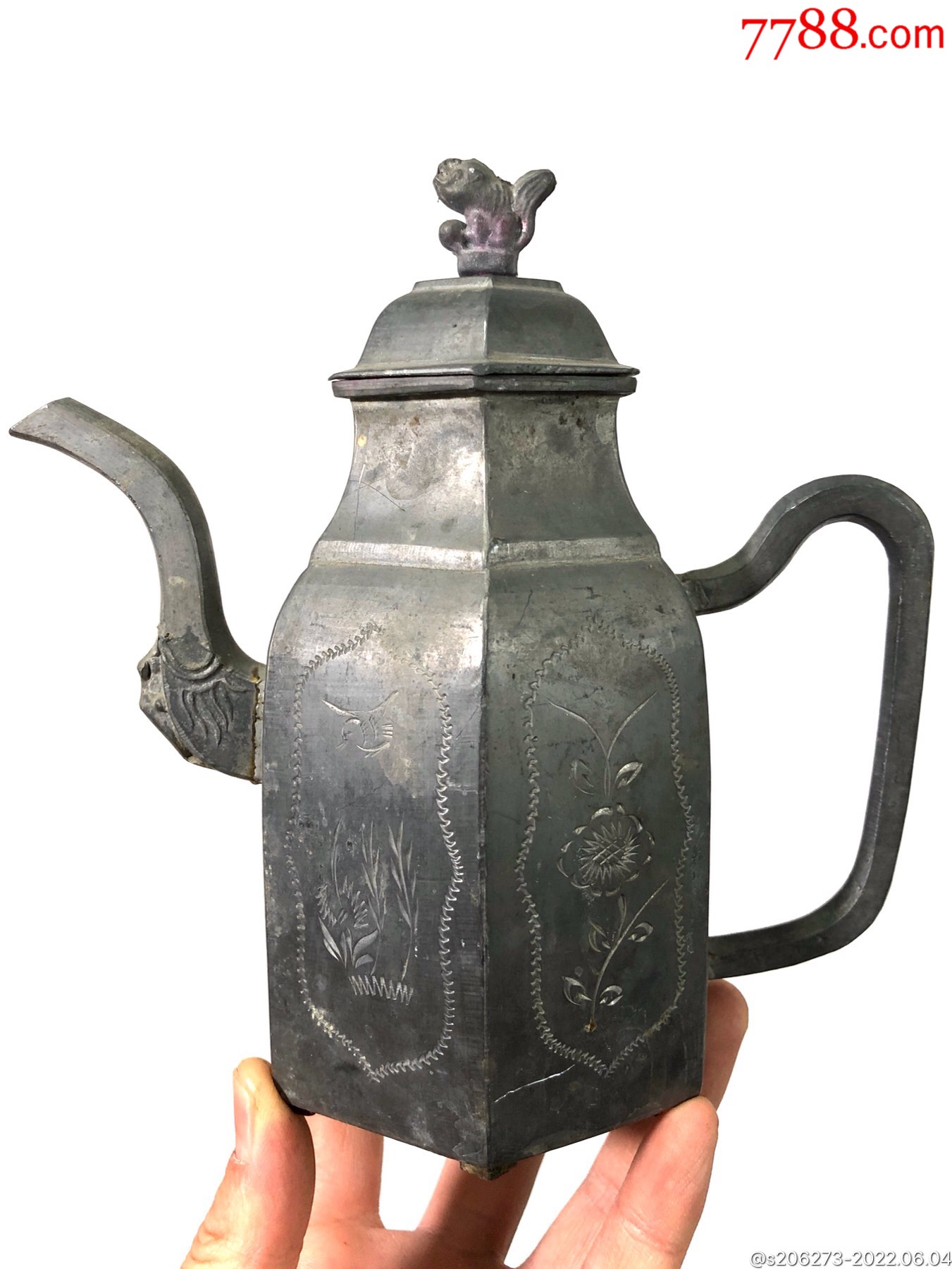精美老锡酒壶一把-价格:268元-se87474003-锡壶/锡器-零售-7788画报