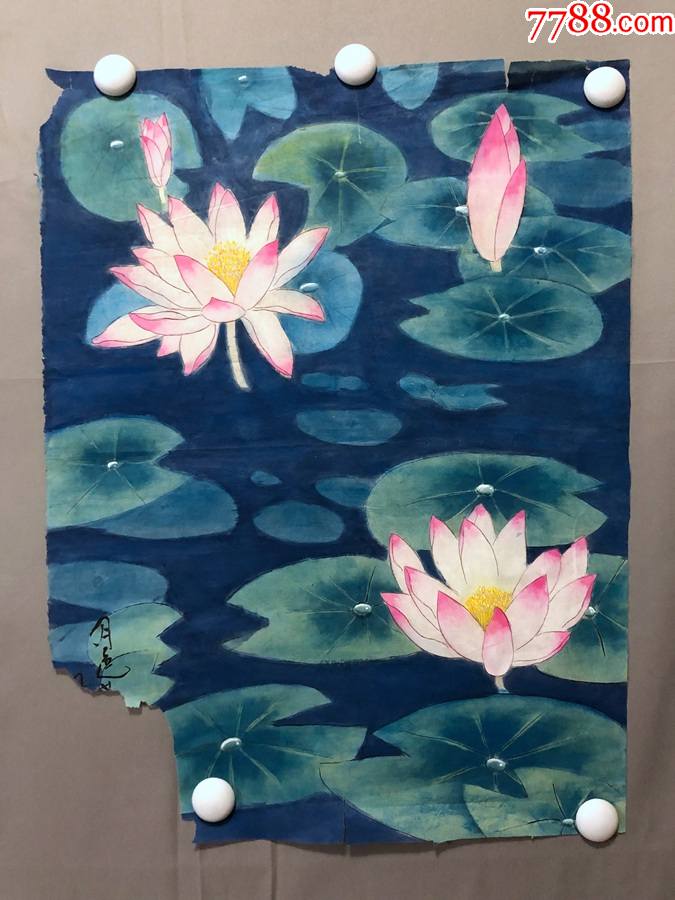 工笔重彩花鸟画,尺寸约为54*50-价格:20元-se87474090-花鸟国画原作