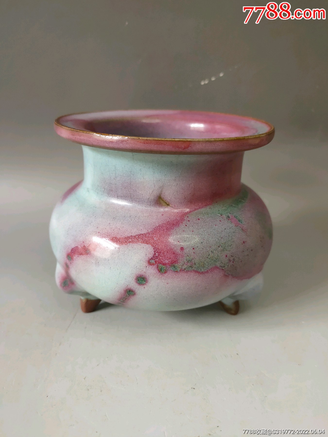 钧瓷香炉老钧瓷