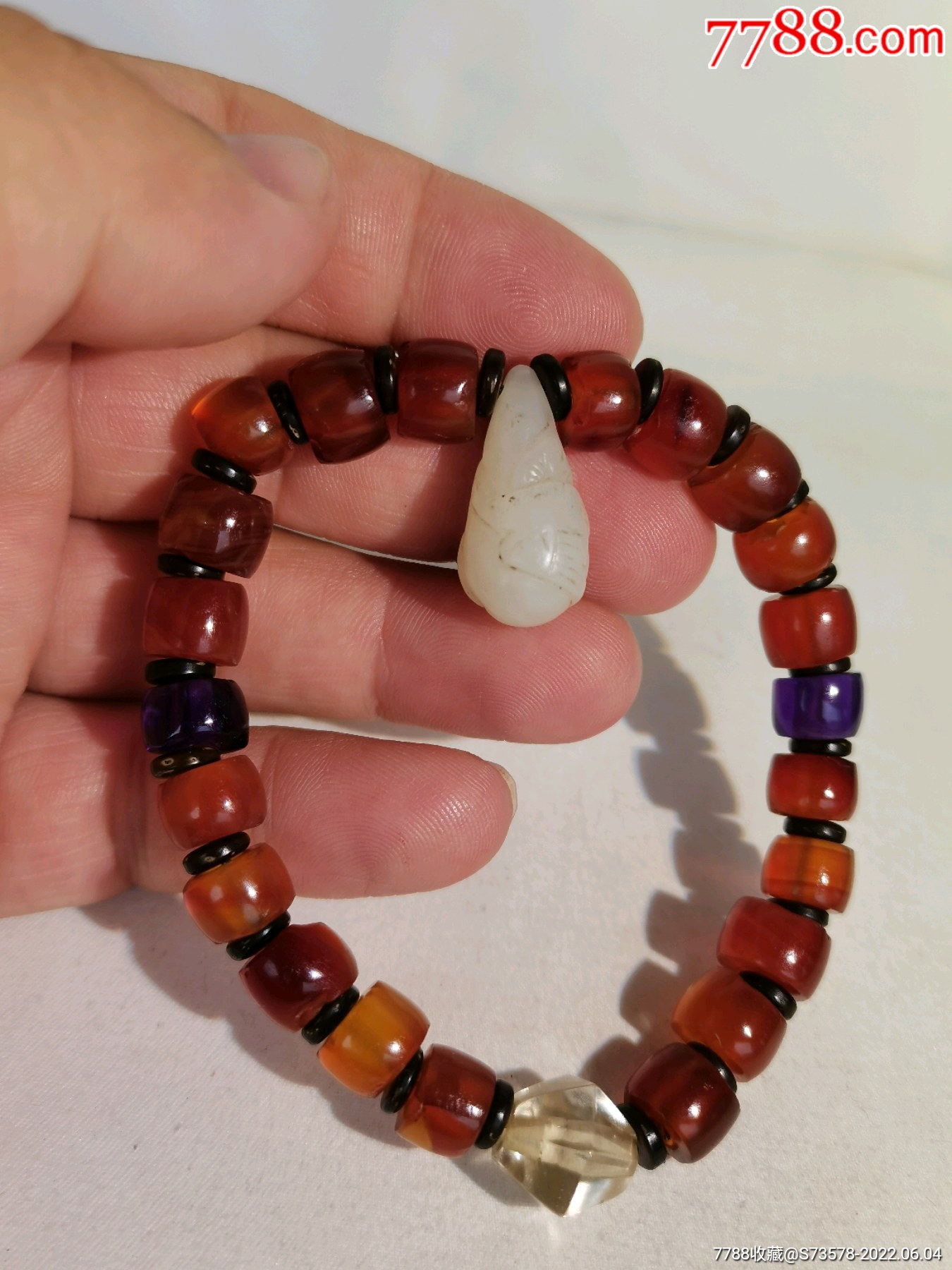 5品99早年下乡收到的西玛珠子手串￥2609.