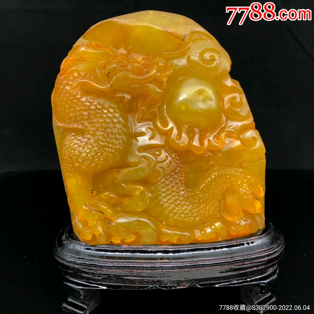 寿山石灯光冻摆件14x4x15重1315克