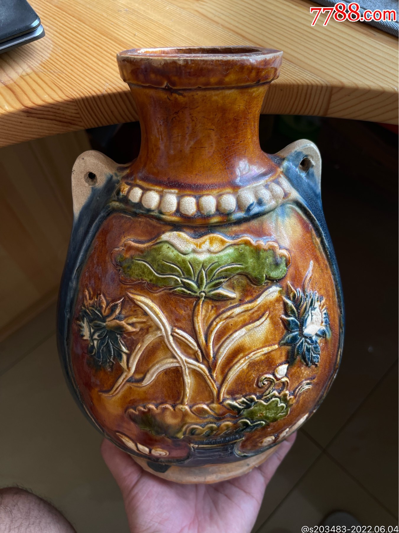 >99宋三彩瓜棱尊瓜棱盖盒8品￥68099罕见宋三彩人俑陶俑老陶瓷器