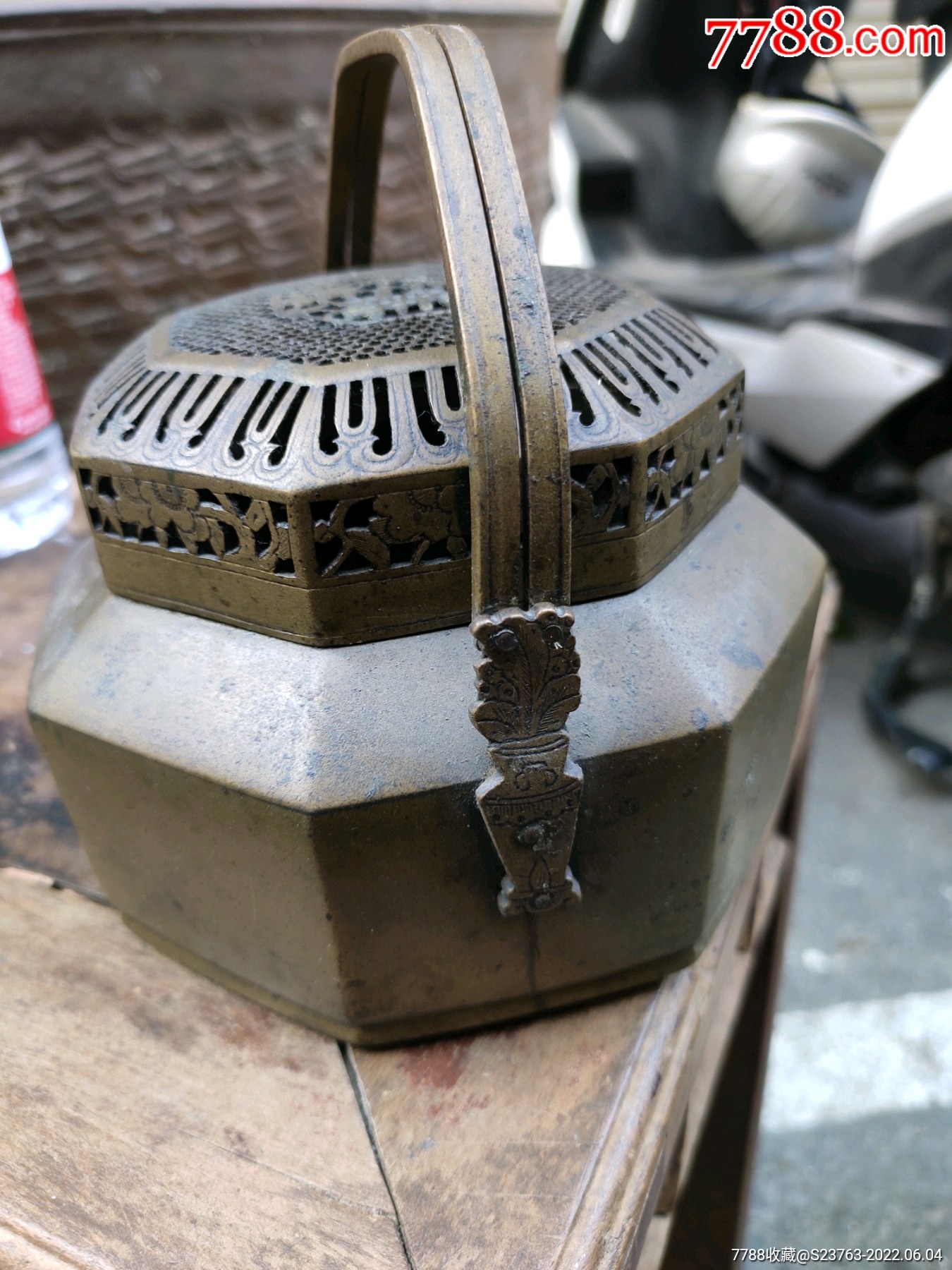 八角型双提铜手炉-价格:3600元-se87488794-铜炉-零售-7788债券收藏