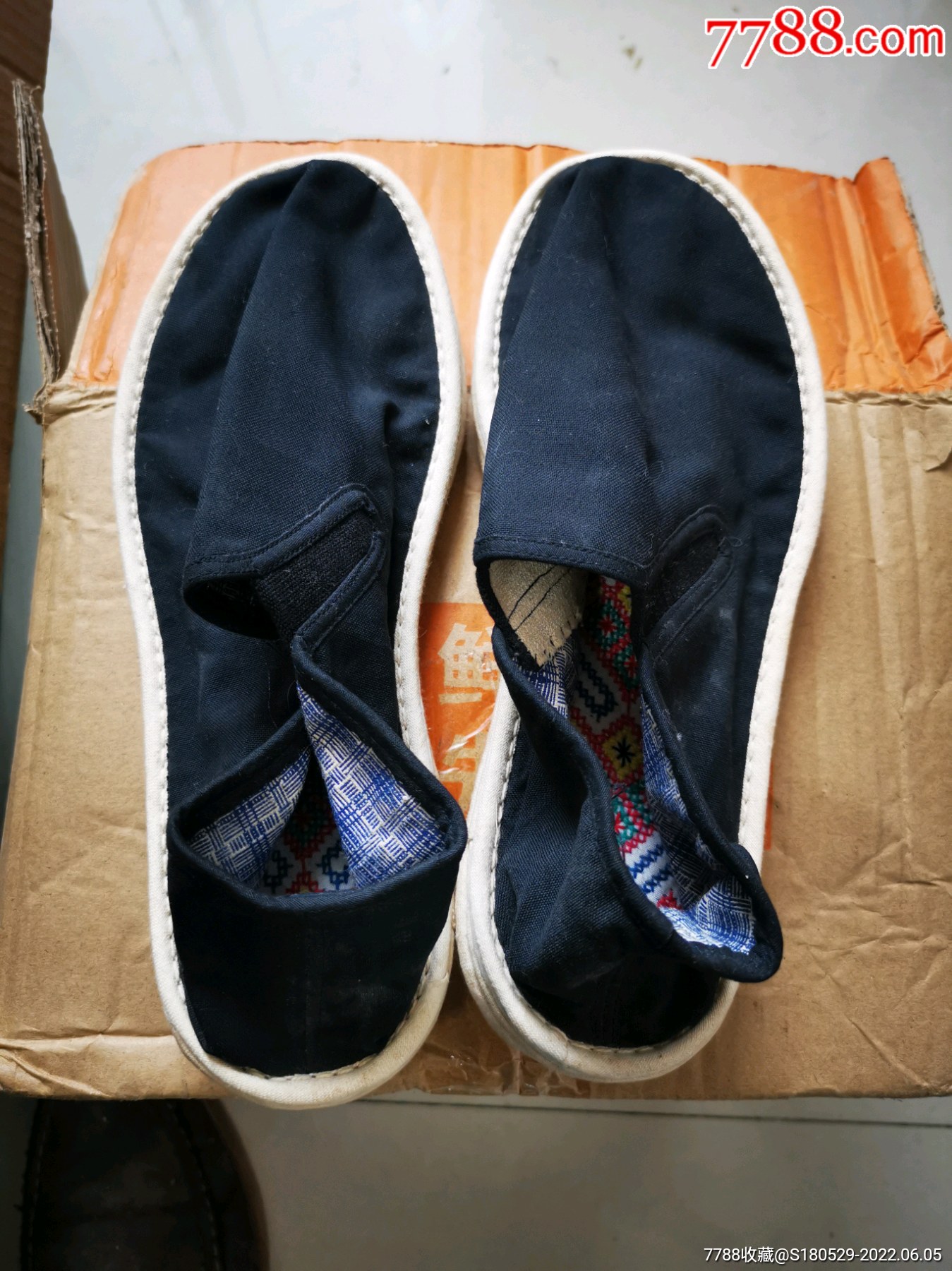 千层底纯手工绣花鞋垫松紧扣布鞋