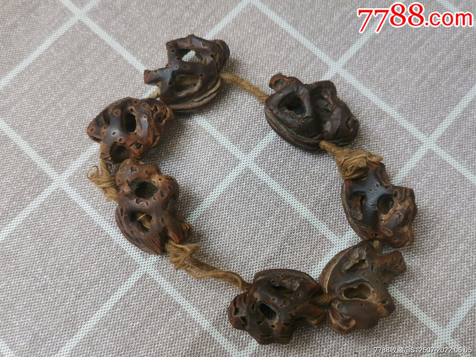 核雕猴子7个-价格:700元-se87493825-杏核/桃核雕-零售-7788收藏