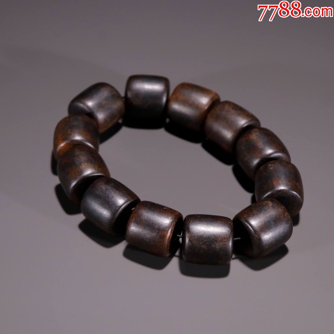 沉香桶珠手串