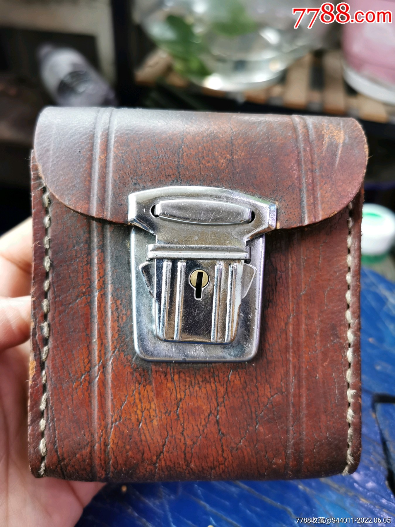 牛皮腰包老物件