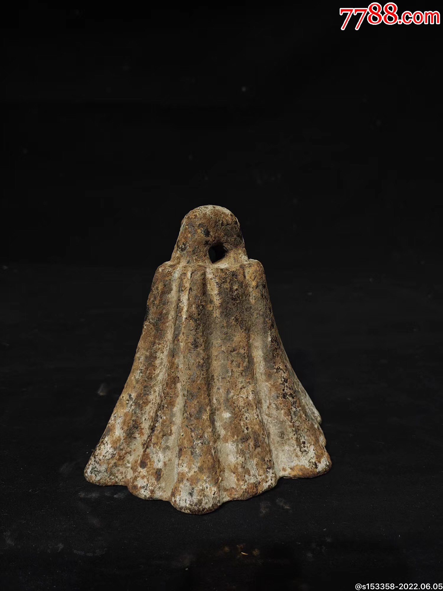 明代倒金钟造型铁砣,_秤砣/砝码/古权_图片价格_收藏回收_7788粮票