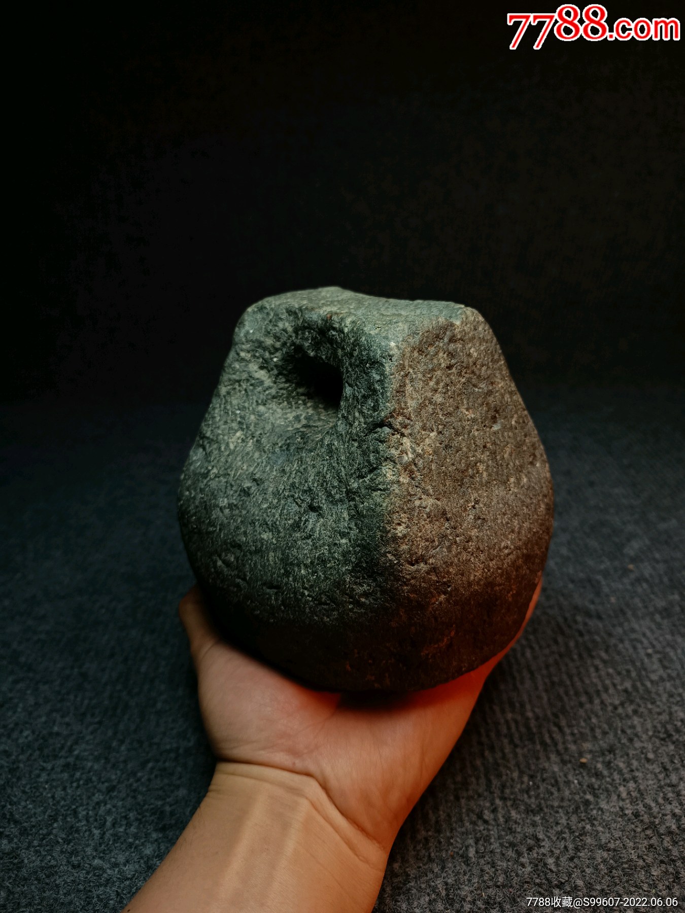 清代青石秤砣老青石雕石权老石器老摆件