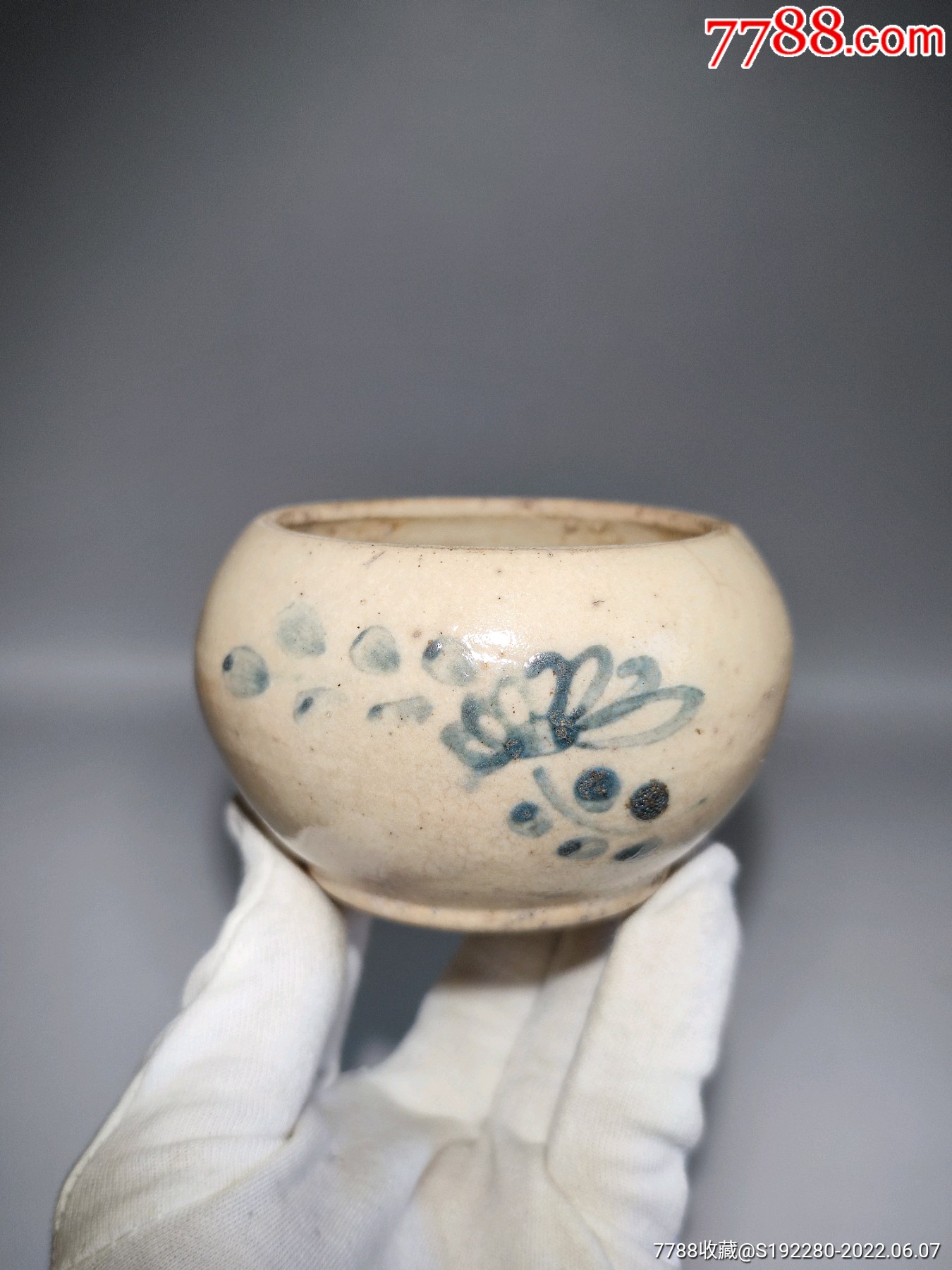 清代水盂文房用品直径10cm高55cm