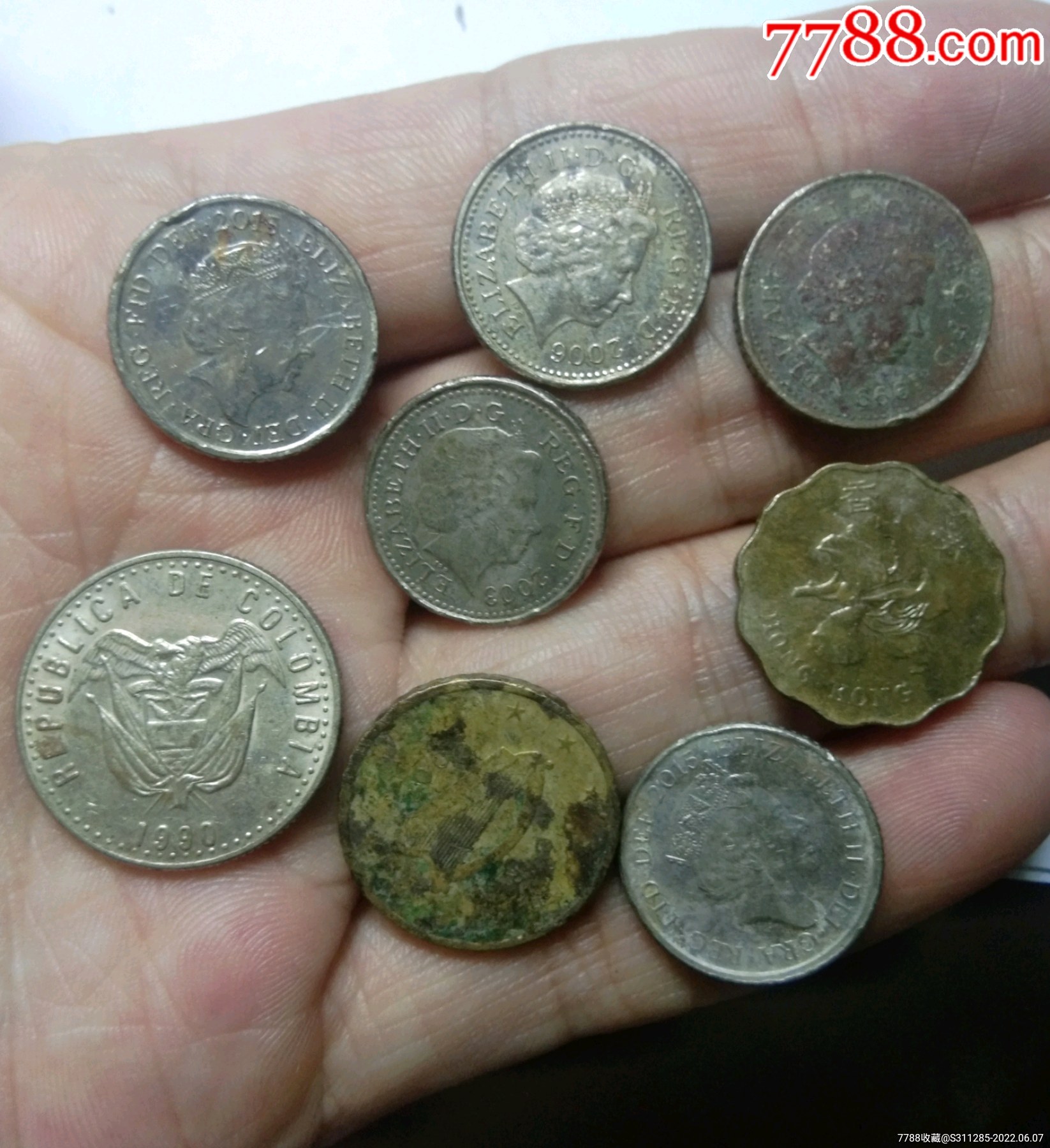 外国硬币8枚