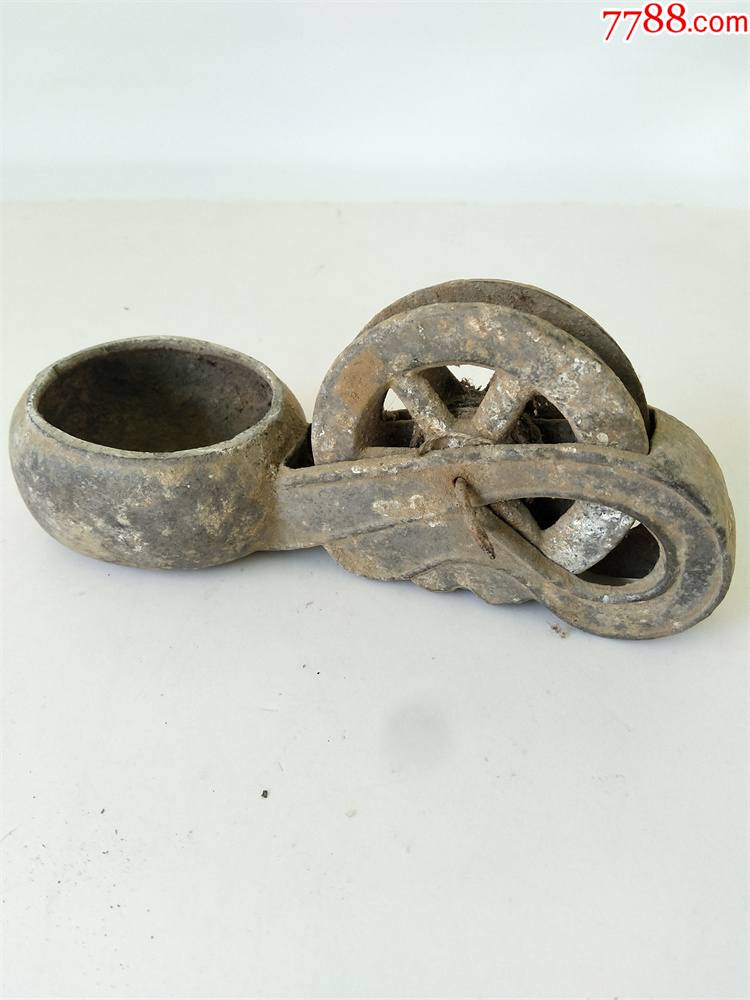 民俗老物件锡铝老墨斗收藏怀旧复古展览展示佳品_价格100元_第1张