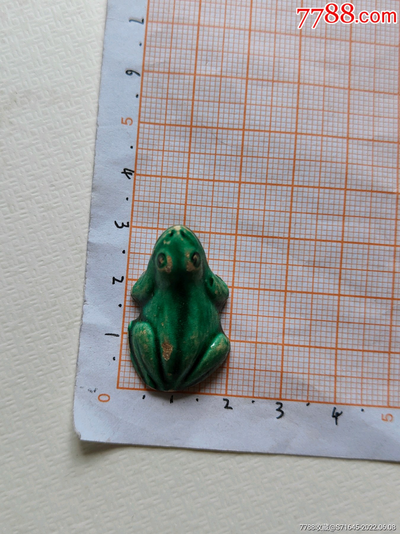 民国老华凌窑小瓷件青蛙-价格:68元-se87560458-彩绘瓷/彩瓷-零售