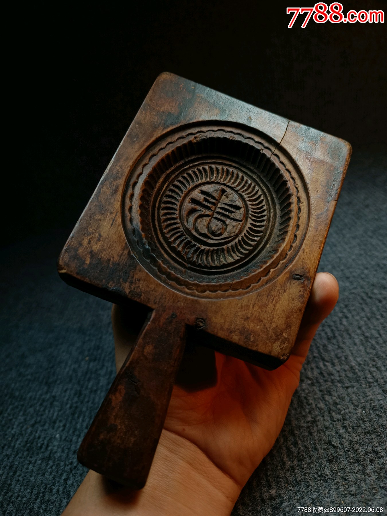 清代糕点模具老印模老木印糕印果印_价格158元_第1张_7788收藏__收藏