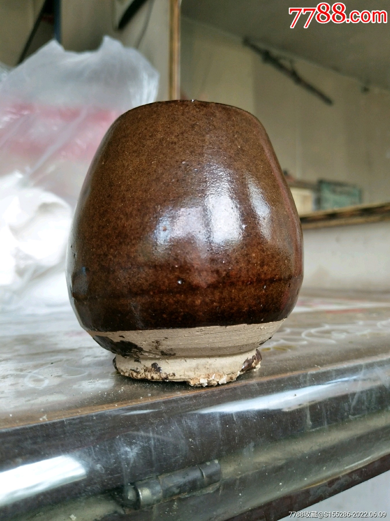 明代鳝鱼黄釉大号鸡心罐-价格:488元-se87575468-黄釉瓷-零售-7788