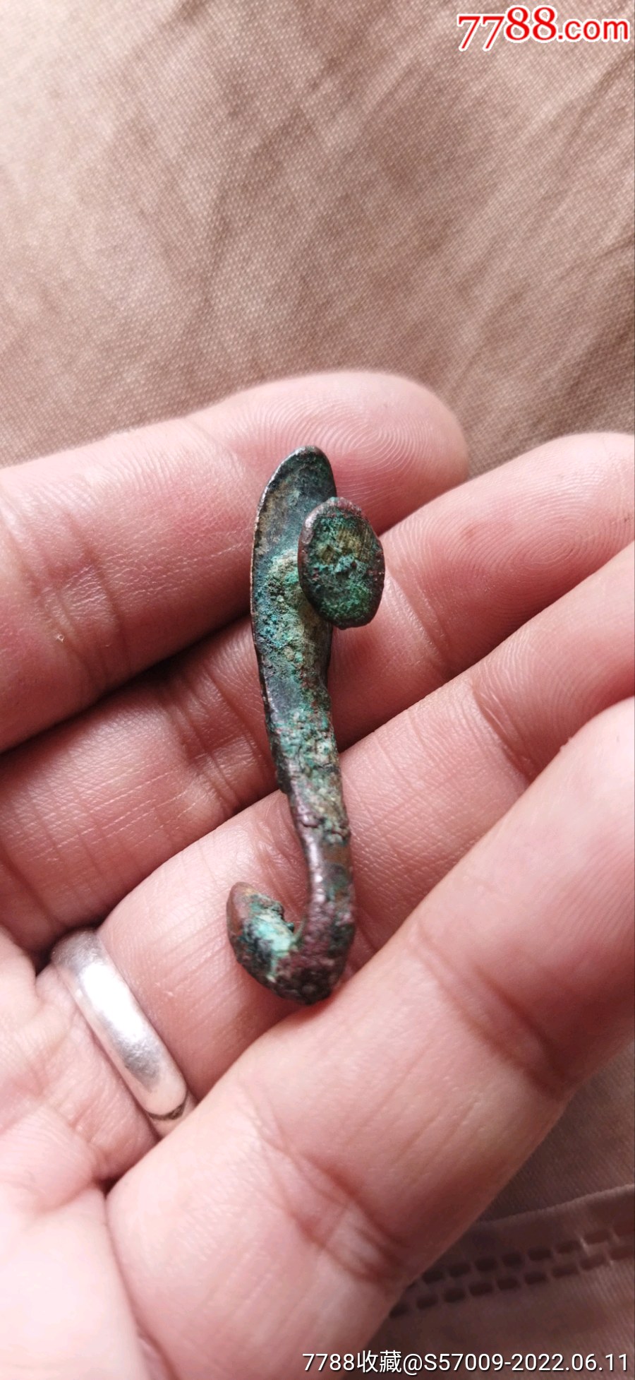 春秋战国时期的青铜器铜带钩-价格:800元-se87611112-铜杂件-零售