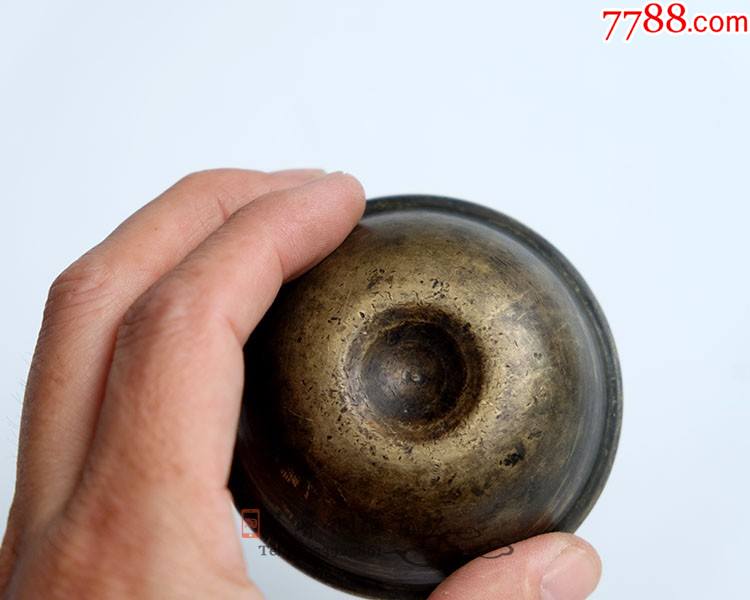 清代酥油灯碗净水老铜碗青铜佛灯八供碗古董收藏包老保真-价格:260元