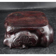 100古玩老货真品包硬木雕刻底座杯座壶底座