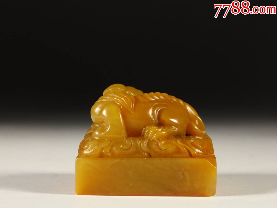 旧藏,寿山田黄瑞兽印章a84s9600-价格:9600元-se87673219-寿山石-零售