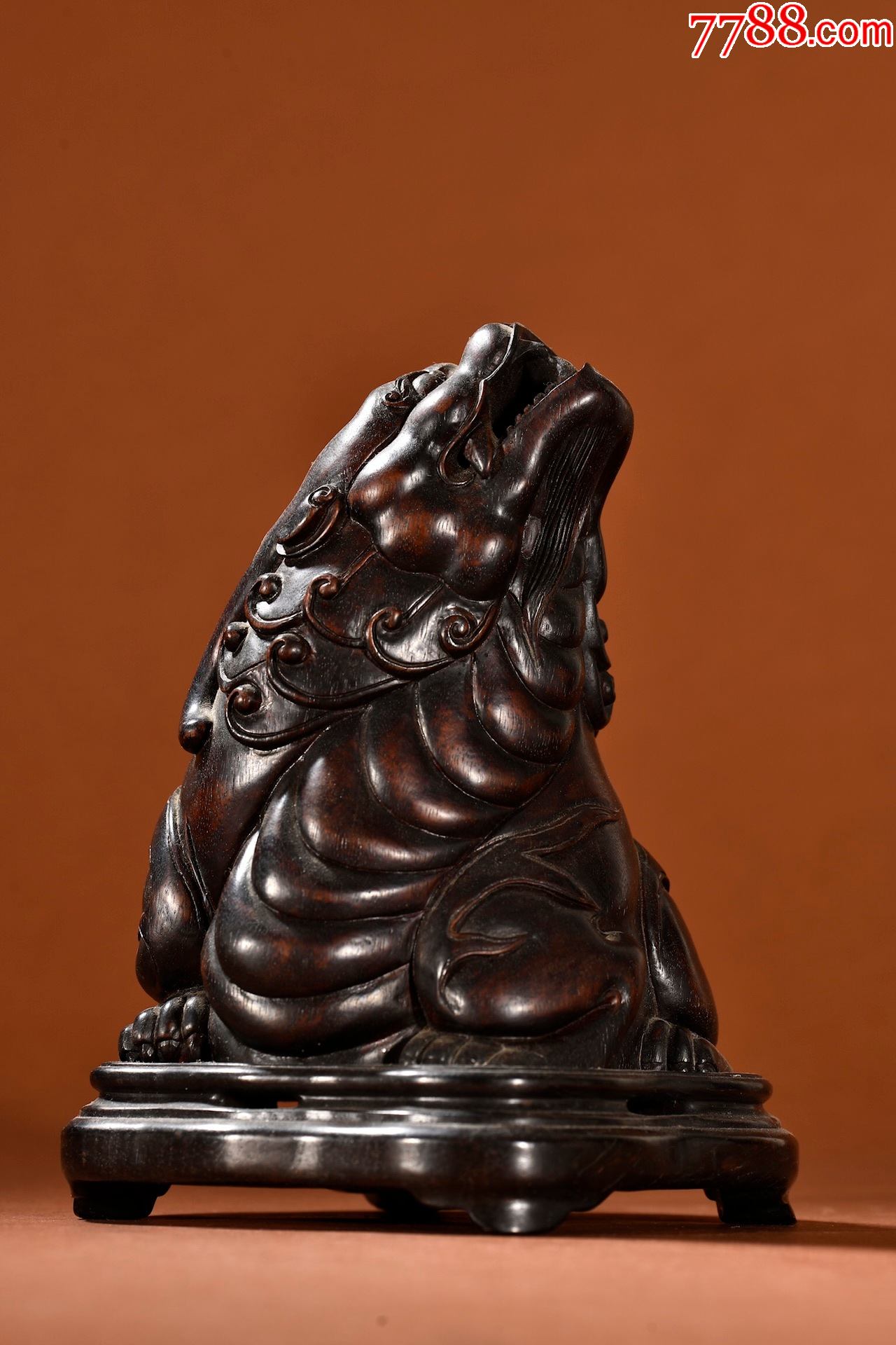 紫檀木朝天吼香薰摆件_价格1800元_第1张_7788收藏__收藏热线