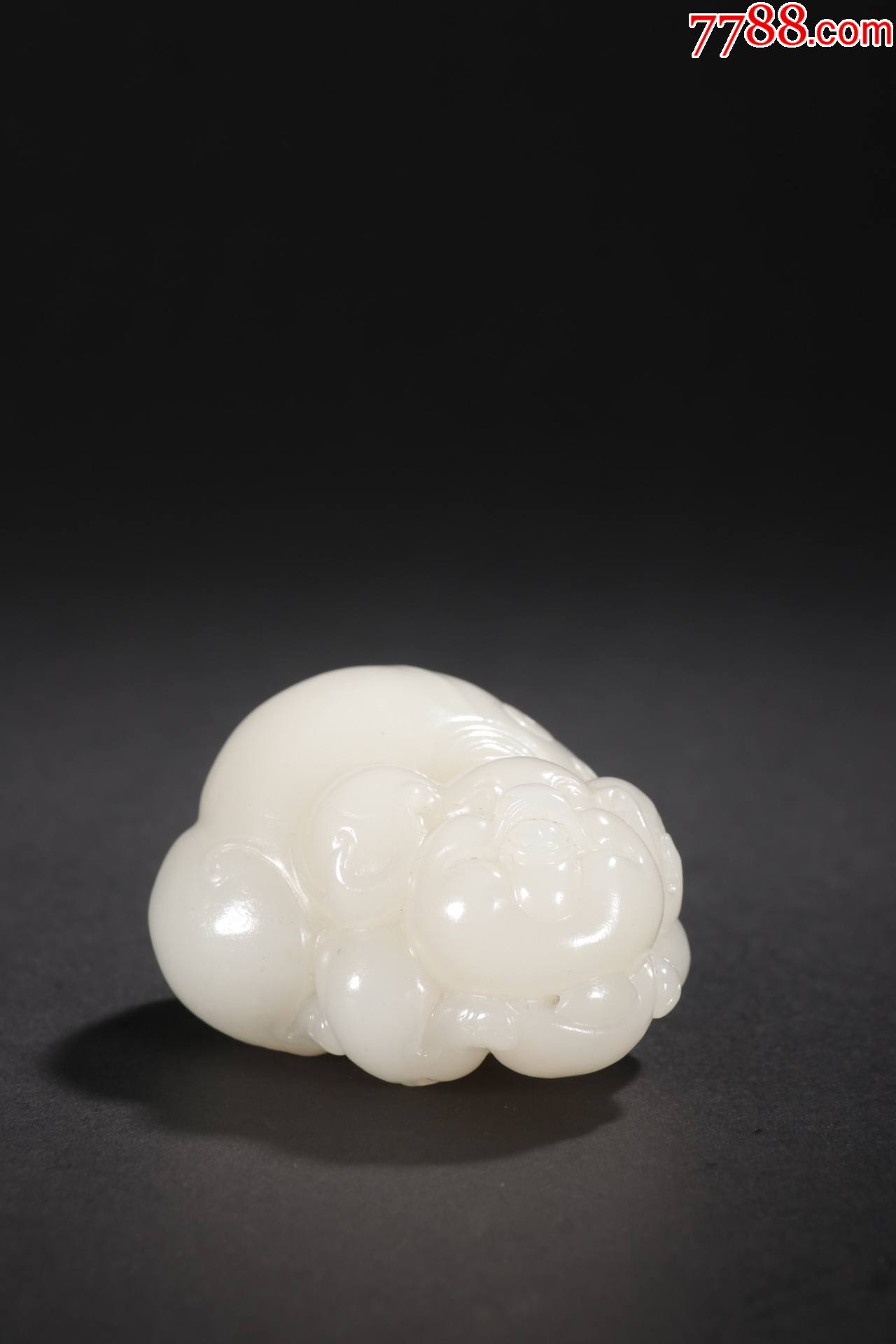 旧藏-和田玉"招财猪"雕件a91s75f_价格22500元_第1张_7788收藏__收藏