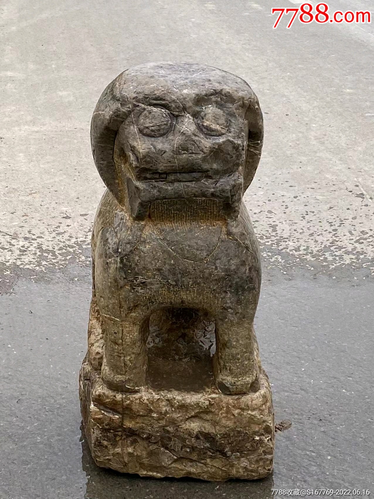 元代房山汉白玉狮子,品相完好,保存完整_石狮/石雕塑_旧书收藏_回收