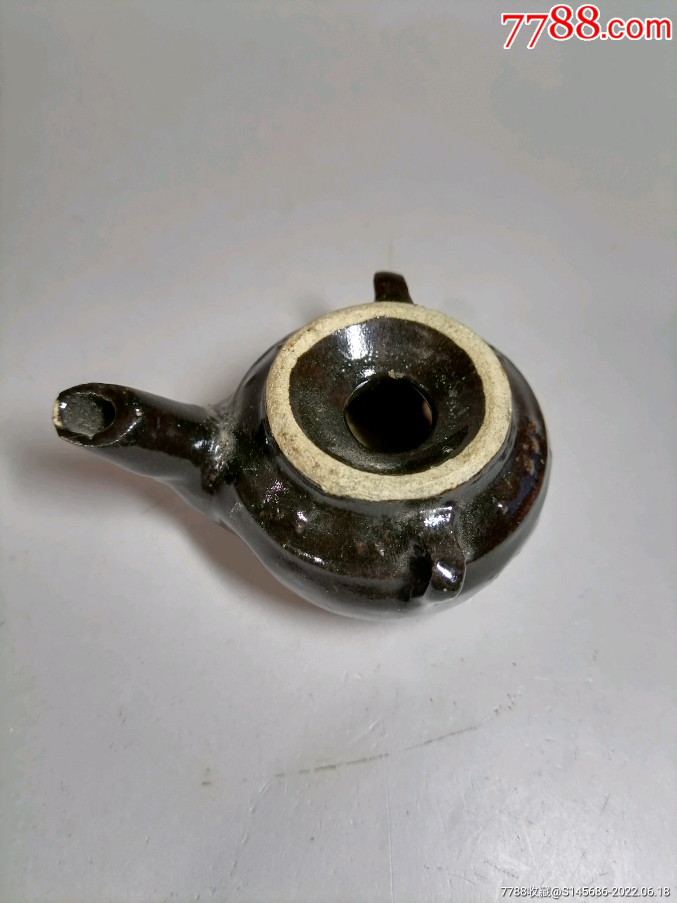 晚清民国磁州窑黑釉小油灯-价格:99元-se87748397-黑瓷/天目瓷-零售