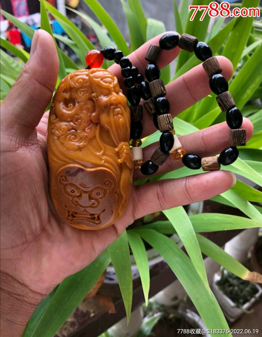 黄蜡石关公把件_价格688元_第1张_7788收藏__收藏热线