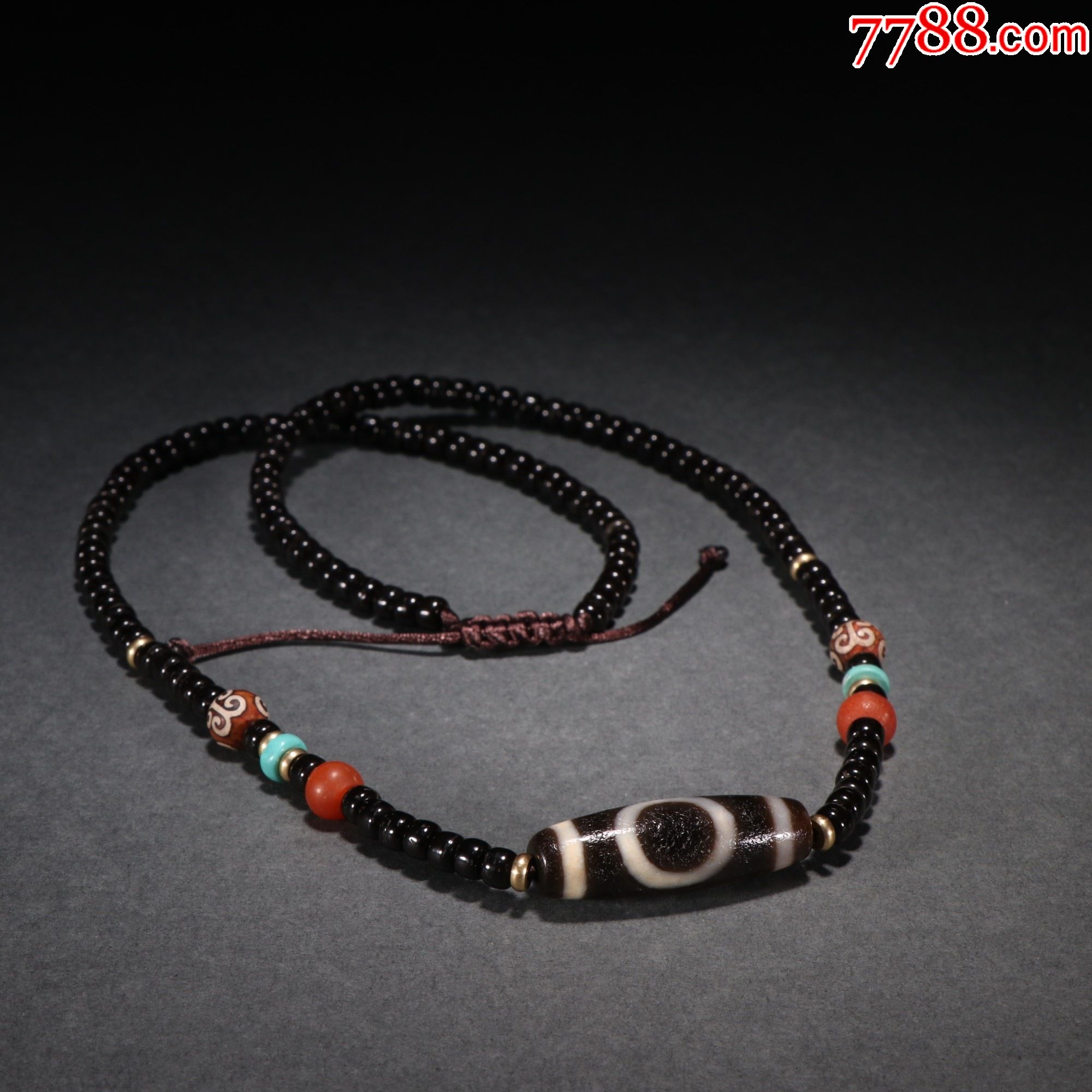 天地纹天珠挂件