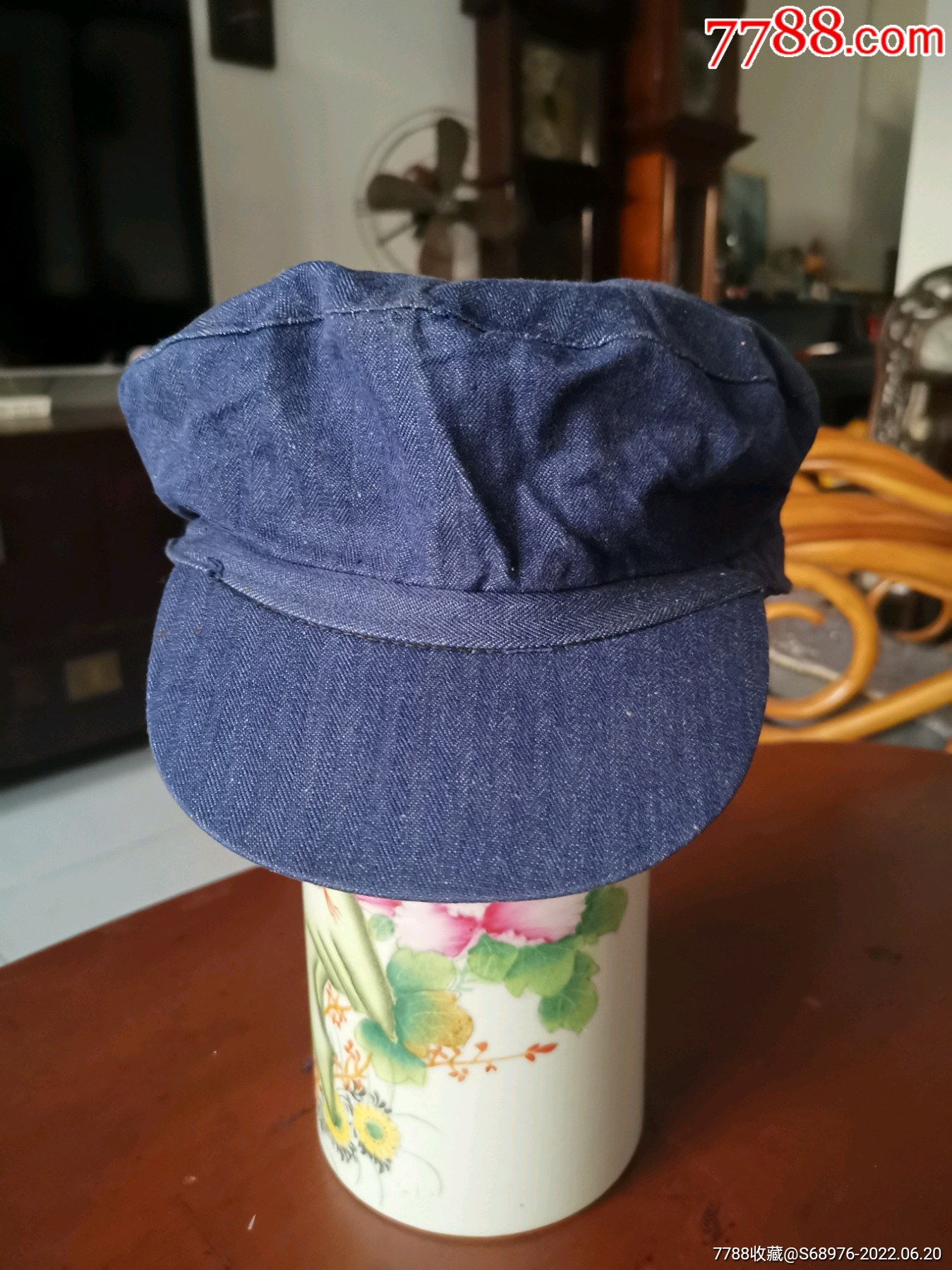 老工装帽劳动工作帽大约60号品相好可做年代戏影视道具怀旧收藏十分