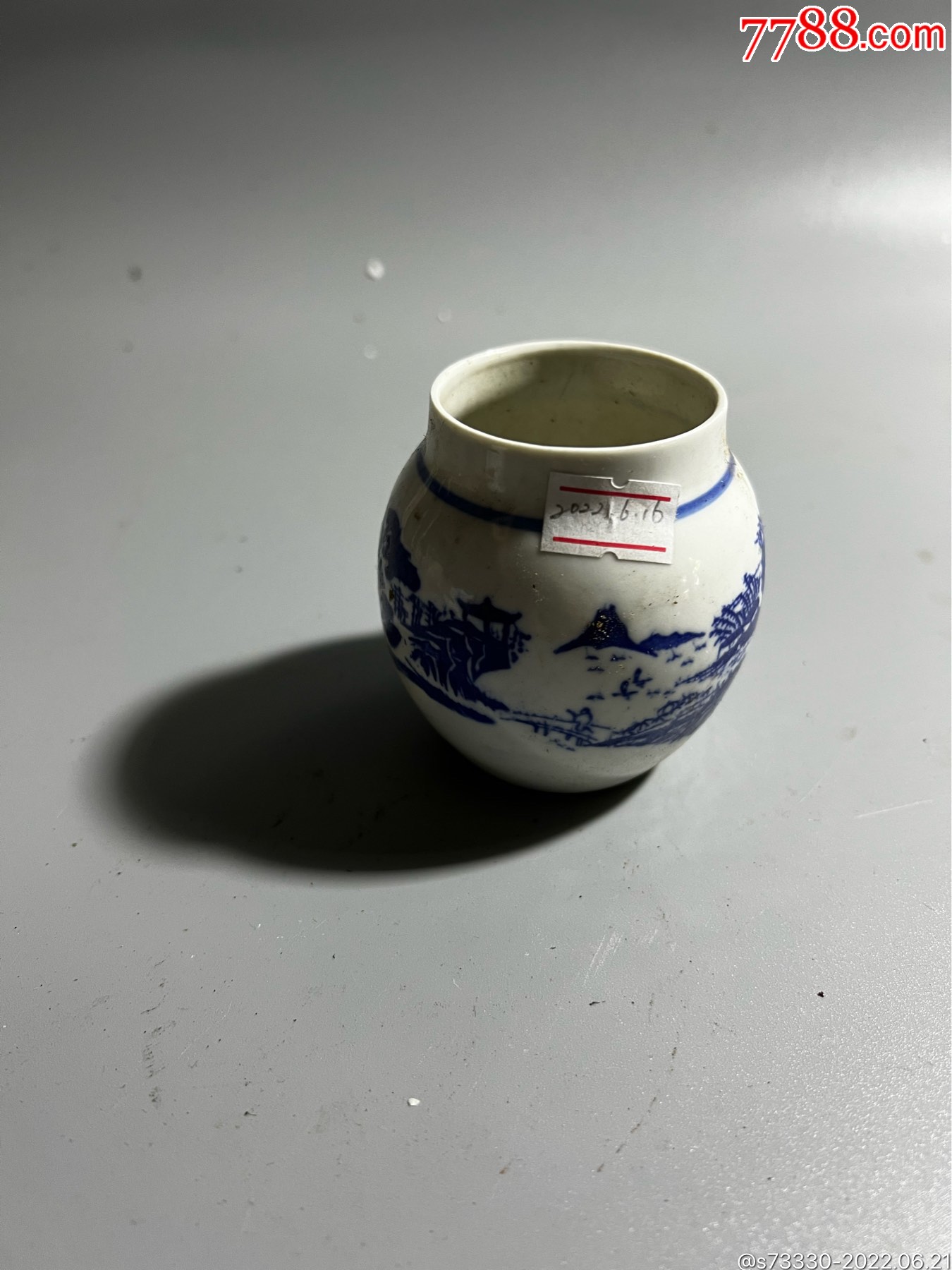 早期青花鸟食罐
